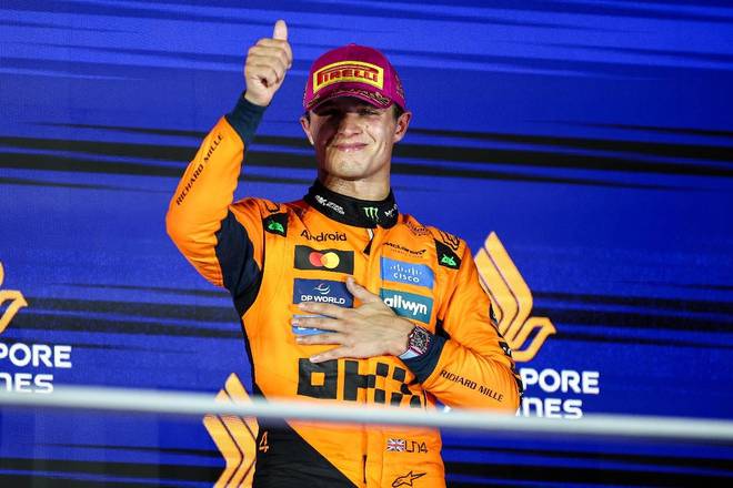 梅赛德斯完胜索伯车队,诺里斯高光表现 梅赛德斯完胜索伯车队,诺里斯高光表现