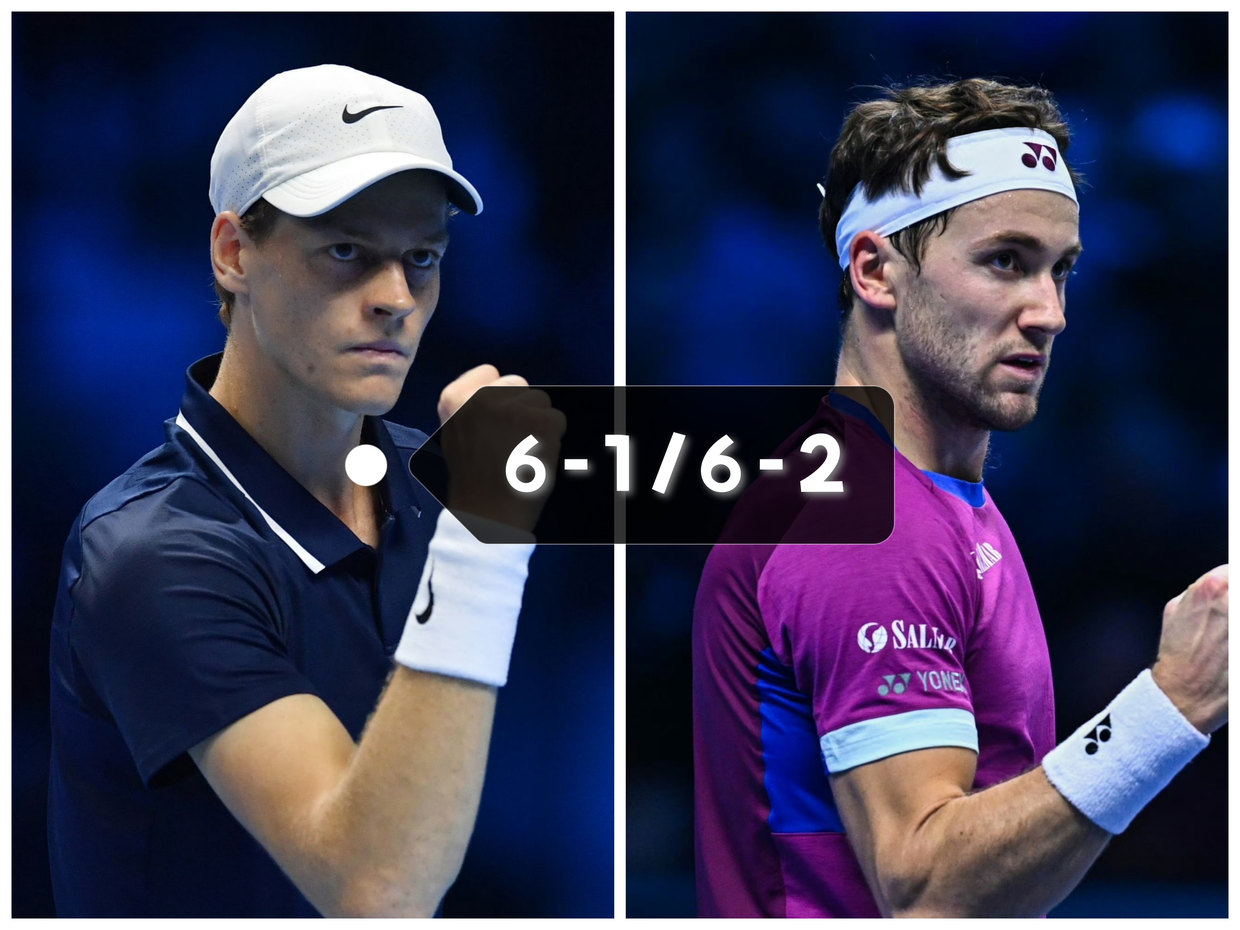 蒙特卡洛大师赛轻取年终总决赛，辛纳统治全场